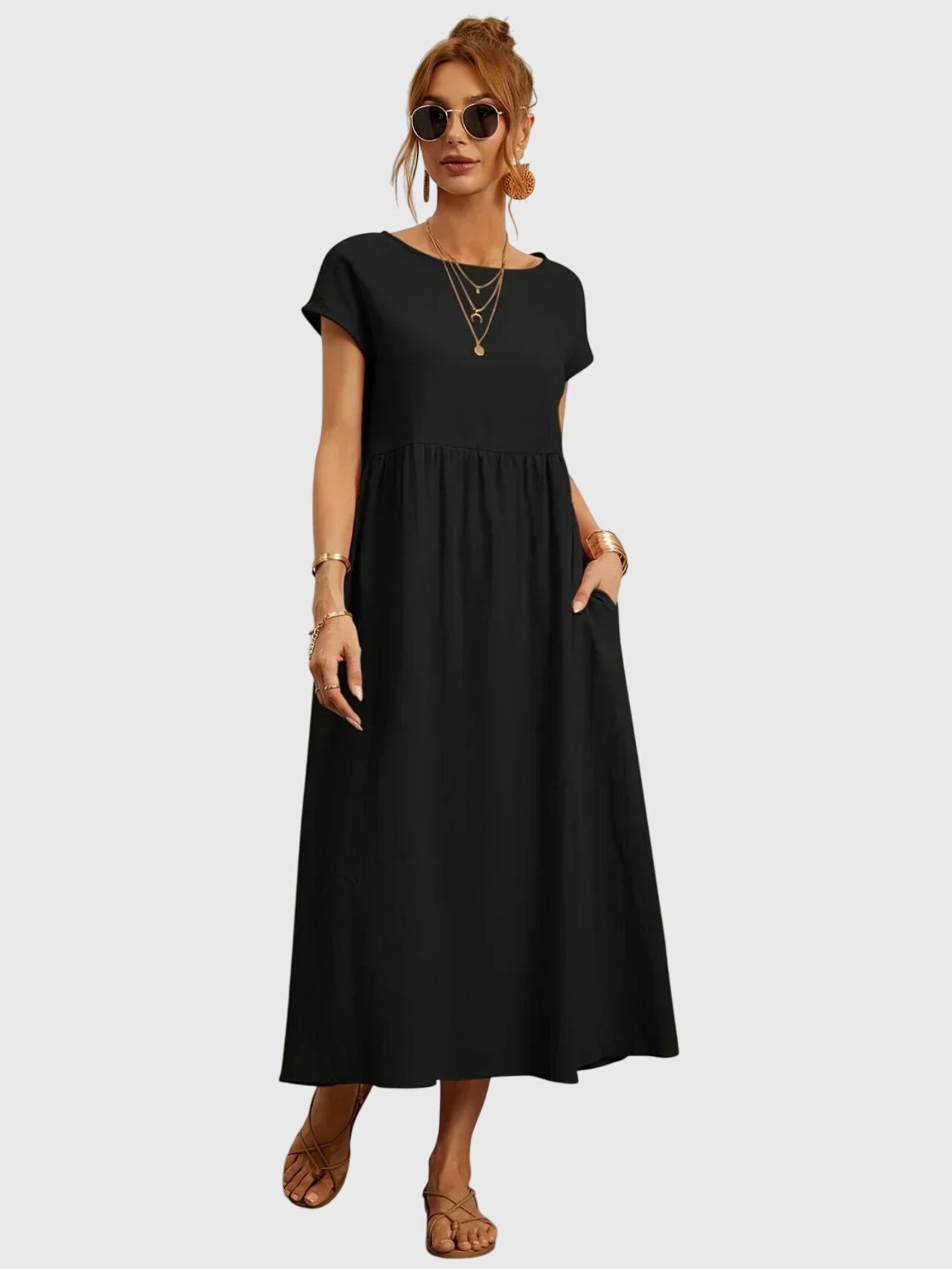 Giselle™ - Lässiges Kleid mit Taschen
