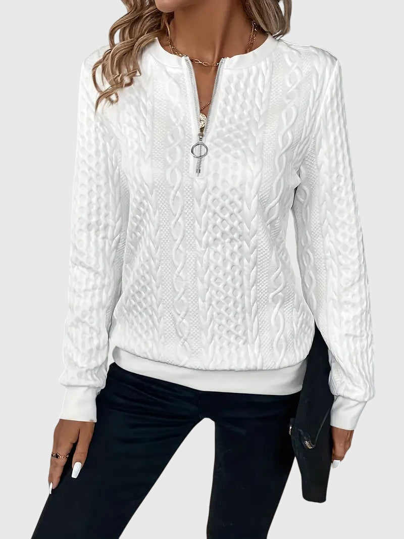Nora™ | Sweater mit Reißverschluss