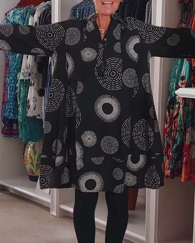 Mackenzie™ - Lässiges Kleid mit geometrischem Druck