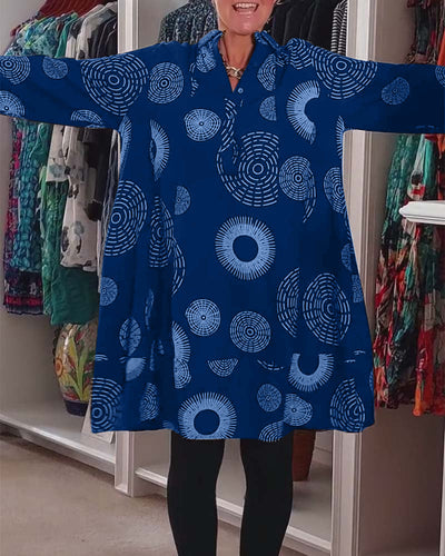 Mackenzie™ - Lässiges Kleid mit geometrischem Druck