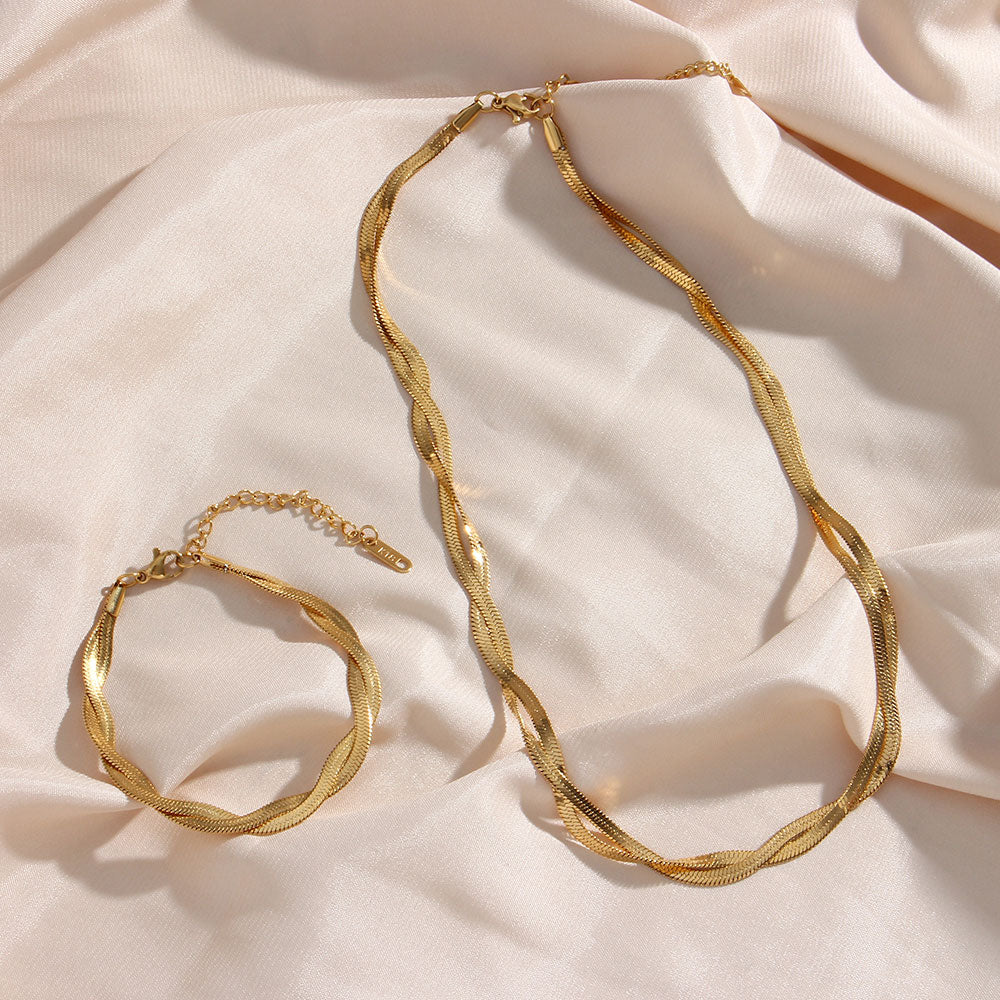 Madiorelle | Verdrehte Armband 18K Gold
