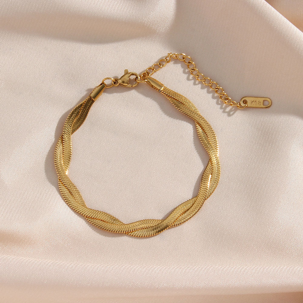 Madiorelle | Verdrehte Armband 18K Gold