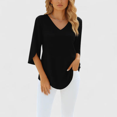 Violetta™ | Elegante V-Ausschnitt-Bluse