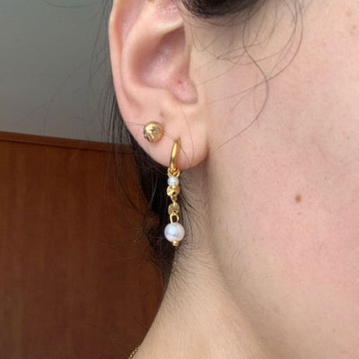 Lyannette | Sonnenstrahlen Ohrringe 18K Gold