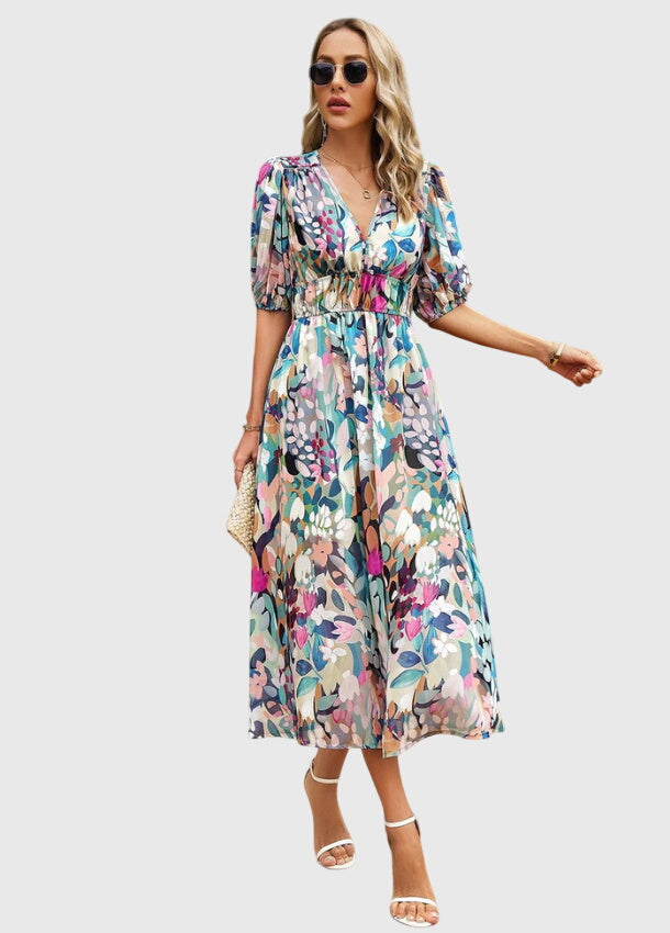 Merlin™ | Figurbetontes Blumenkleid