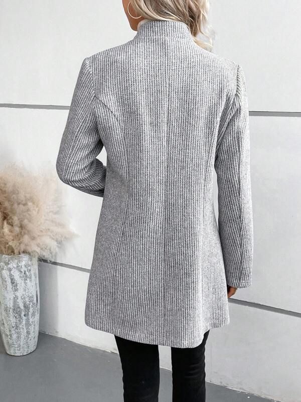 Thalia™ – Eleganter kragenloser Langarm-Überwurf