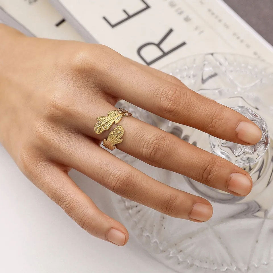 Janirelle | Korallenring 18K Gold