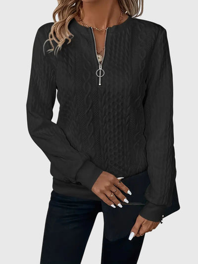 Nora™ | Sweater mit Reißverschluss