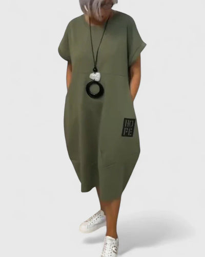 Thalyssiah | Bequemes Midi-Kleid