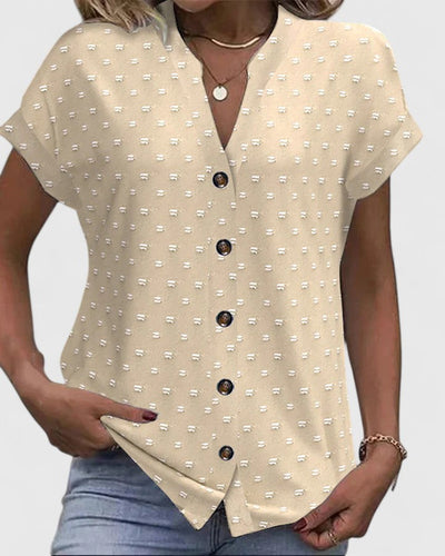 Miles | Bequemes V-Ausschnitt-Shirt