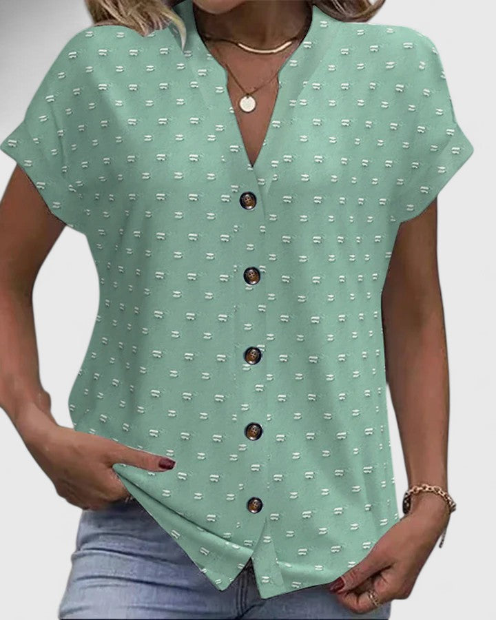 Miles | Bequemes V-Ausschnitt-Shirt