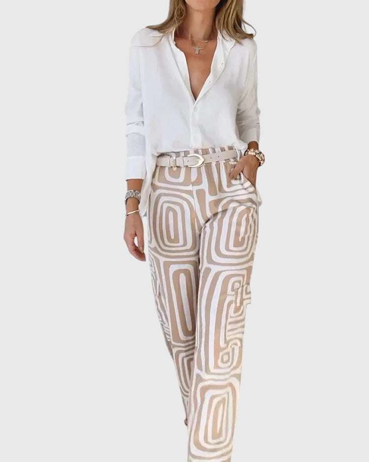 Emilia™ | Stylische Hose + Kostenlose Bluse & Gürtel