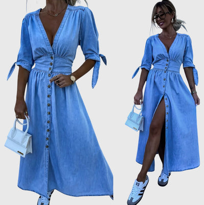 Sophia™ | Elegantes Denim-Kleid
