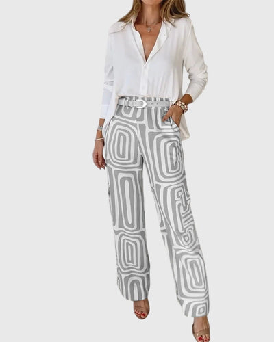 Emilia™ | Stylische Hose + Kostenlose Bluse & Gürtel