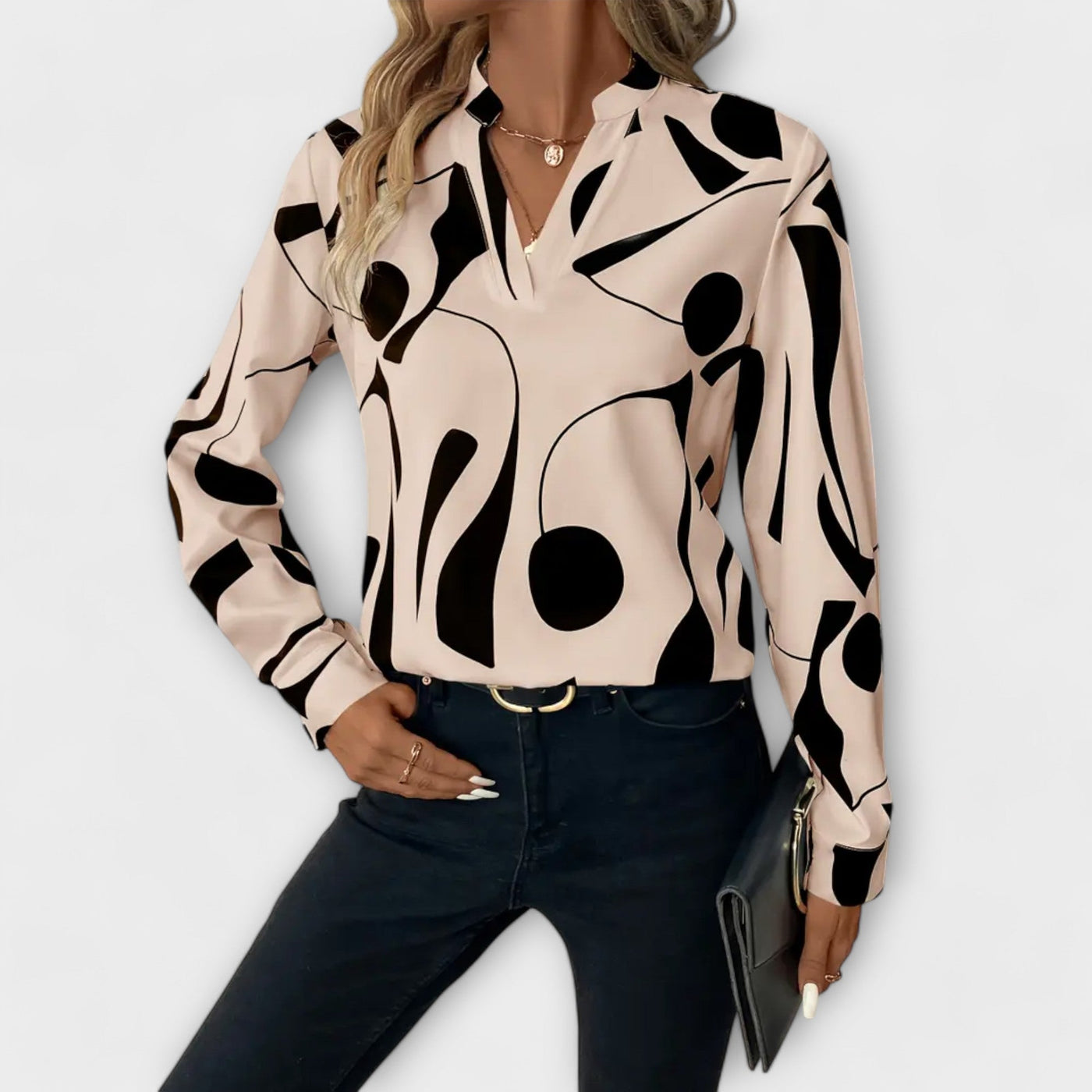 Lara™ Elegante Bluse mit Design