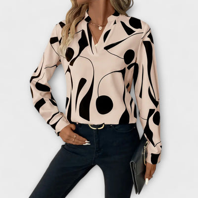 Lara™ Elegante Bluse mit Design