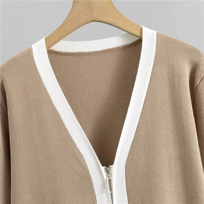 Nadia - Schickes gestricktes Drei-Teile-Ensemble