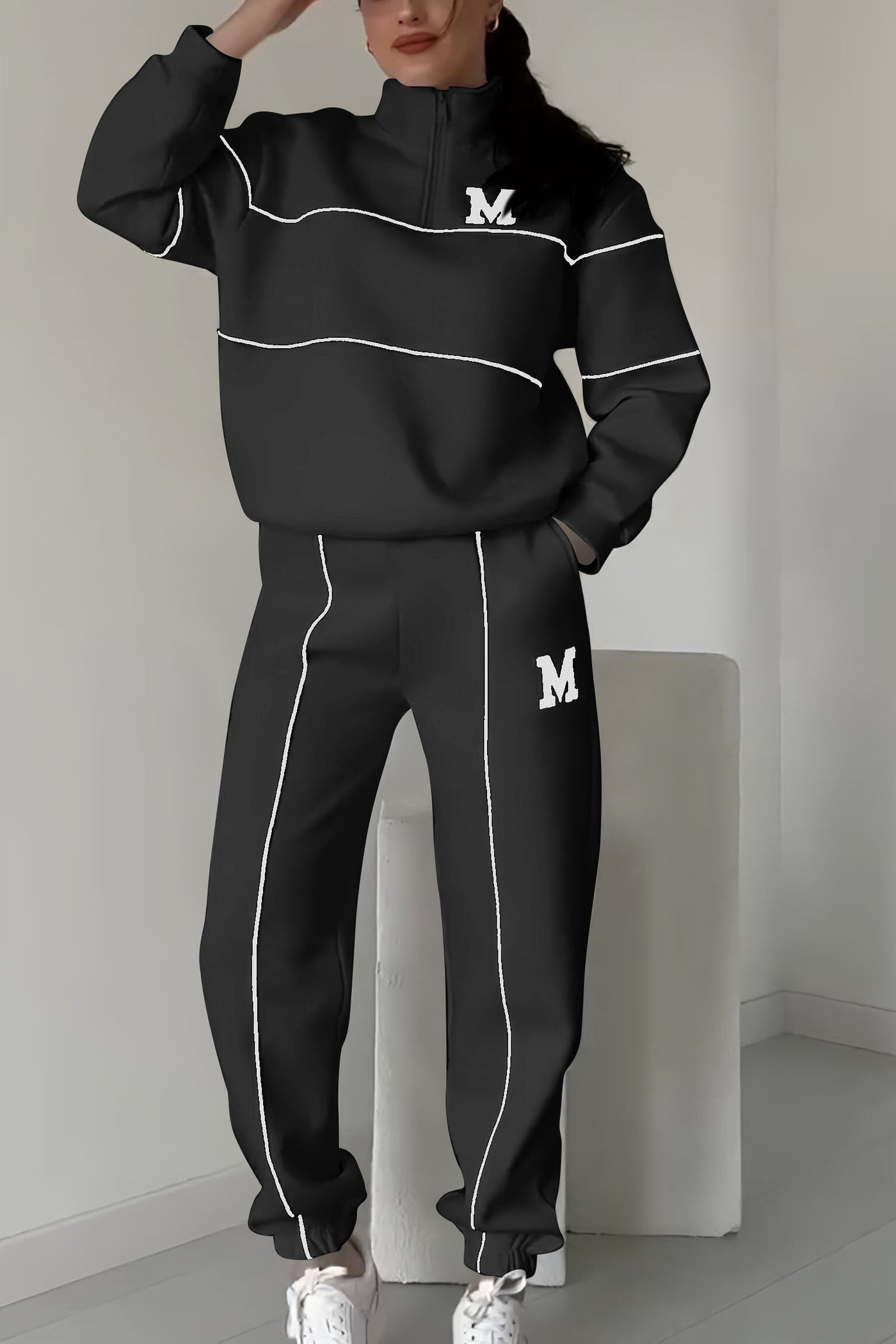 Thalynnae | Bequemes Sweatshirt- und Hosen-Set