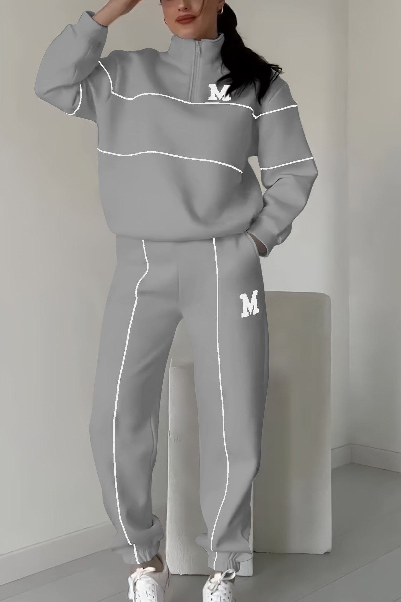 Thalynnae | Bequemes Sweatshirt- und Hosen-Set