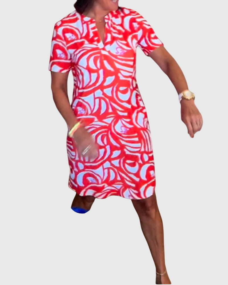 Elle™ | Figurbetontes Avenue Walk Kleid