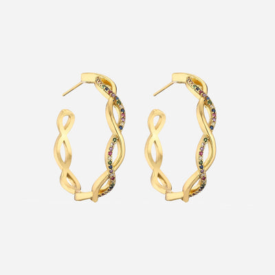 Julenyssa | Wellenohrringe 18K Gold