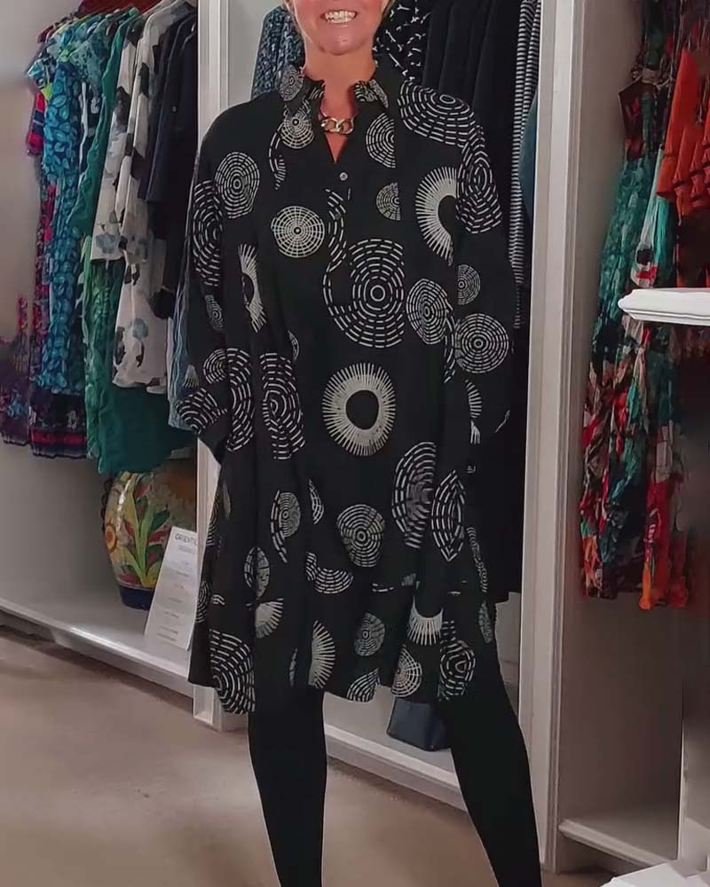Mackenzie™ - Lässiges Kleid mit geometrischem Druck