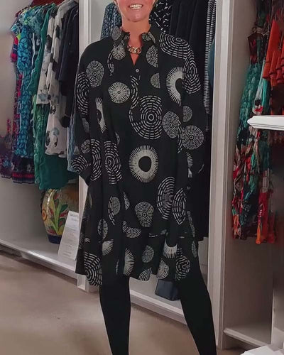 Mackenzie™ - Lässiges Kleid mit geometrischem Druck