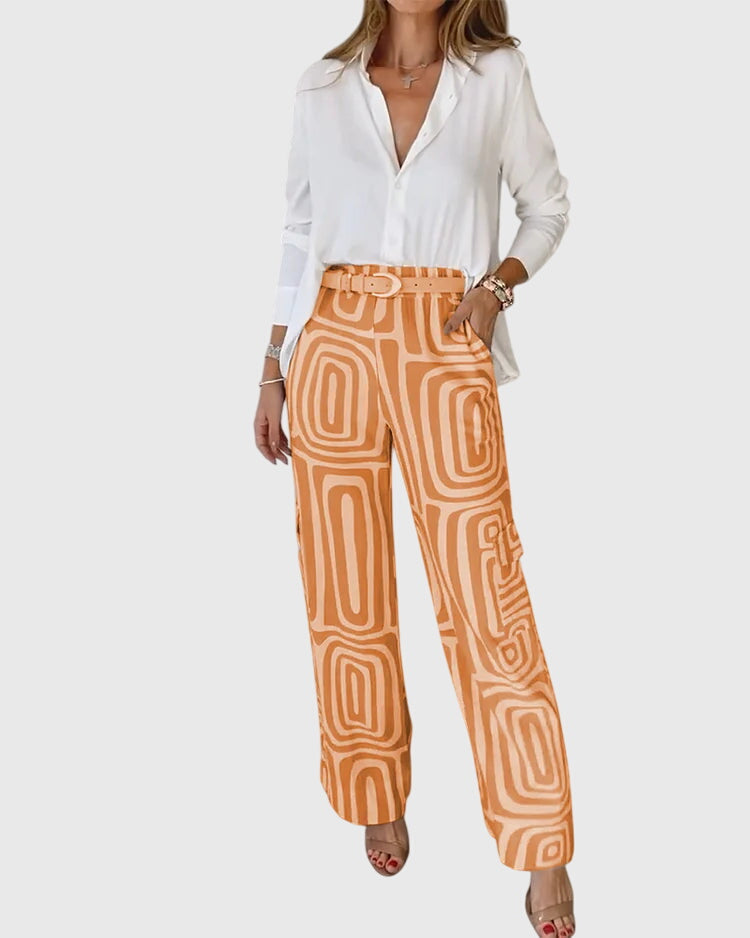 Emilia™ | Stylische Hose + Kostenlose Bluse & Gürtel