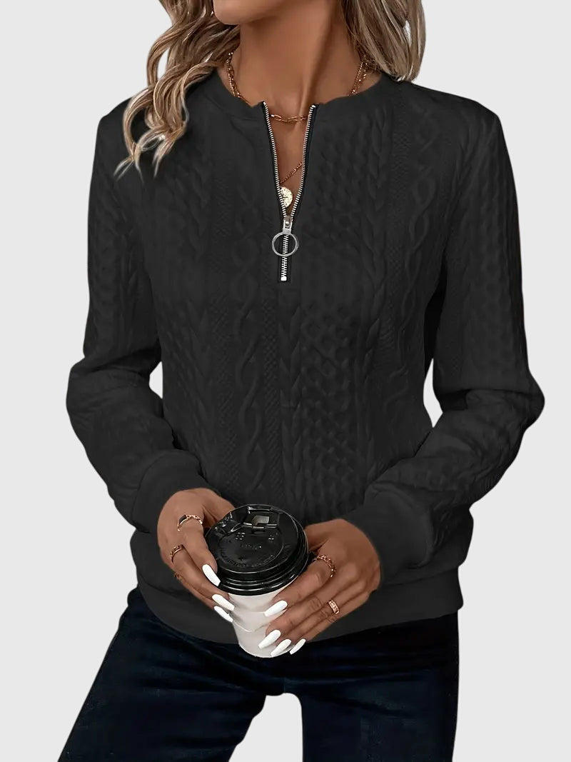 Nora™ | Sweater mit Reißverschluss