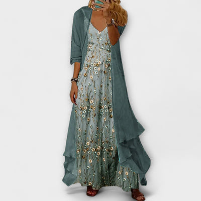 Bryleigh | Elegantes Maxi-Kleid Zweiteiliges Set