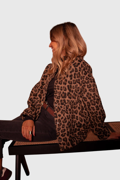 Elodie | Stylische Leopardenmuster-Jacke