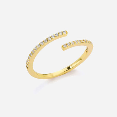 Eliandrea | Klassischer Zirkonia-Ring 18K Gold