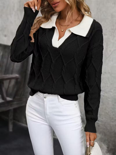 Isolde™ - Eleganter Kragenpullover