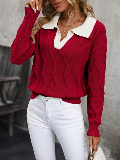 Isolde™ - Eleganter Kragenpullover
