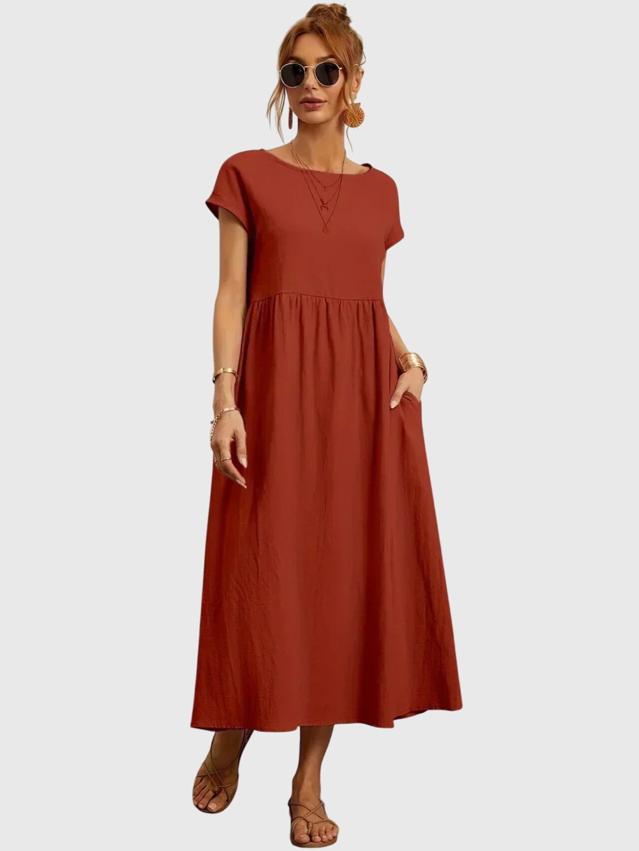 Giselle™ - Lässiges Kleid mit Taschen