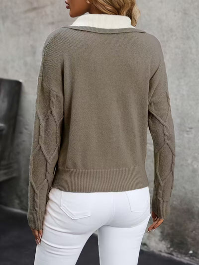 Isolde™ - Eleganter Kragenpullover