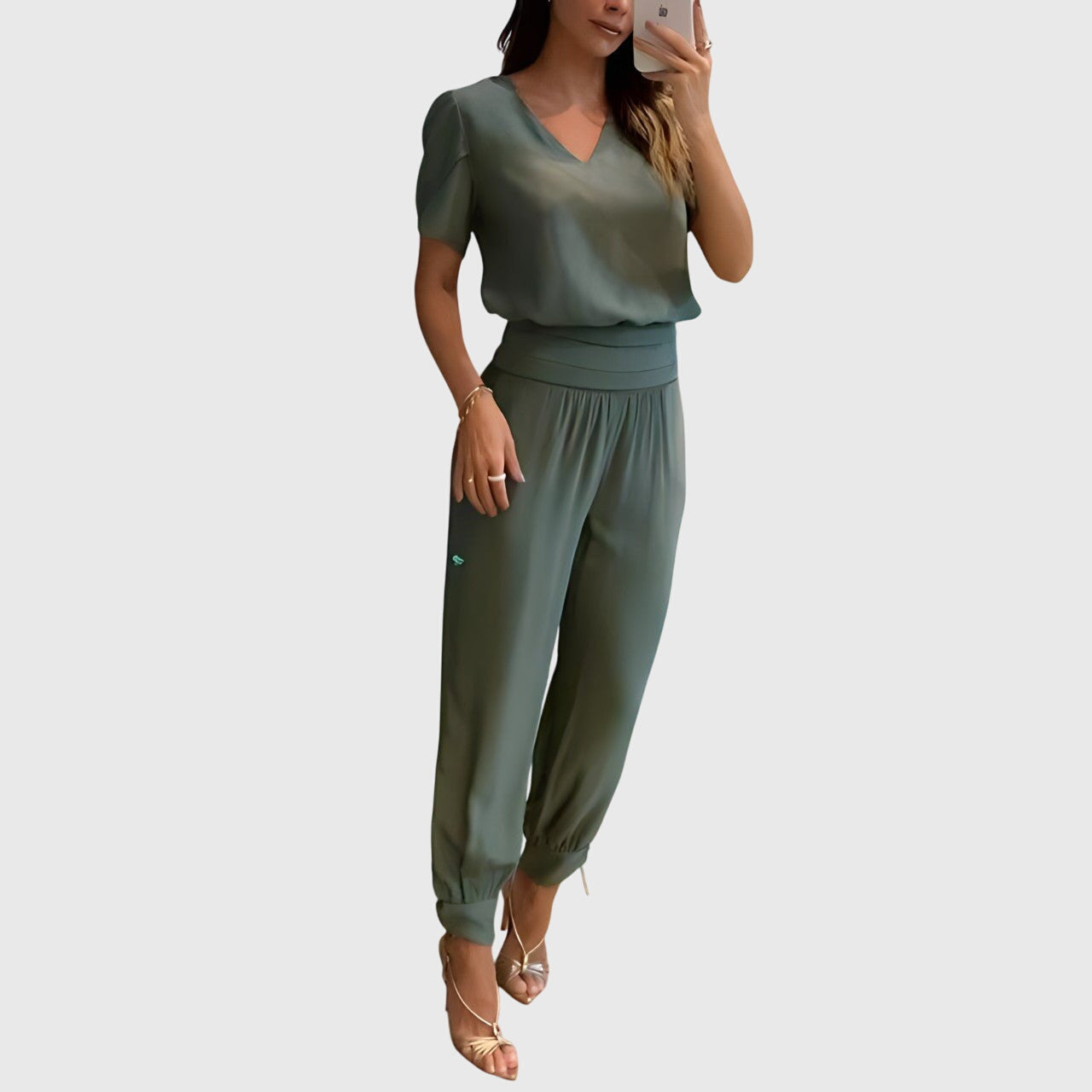 Jennifer™ | Stilvolles Blusen- und Hosen-Set