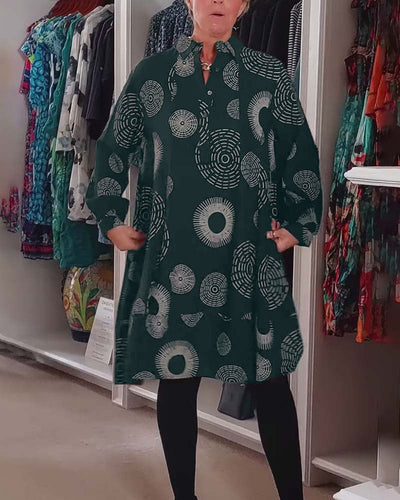 Mackenzie™ - Lässiges Kleid mit geometrischem Druck