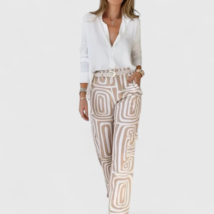 Kira | Elegantes Zweiteiliges Set (EIN BELT IST INBEGRIFFEN)
