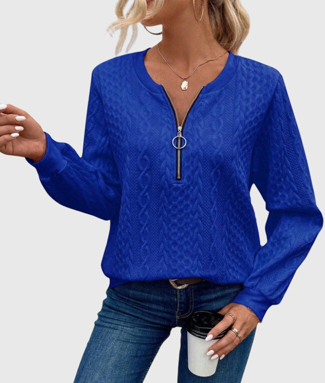 Nora™ | Sweater mit Reißverschluss