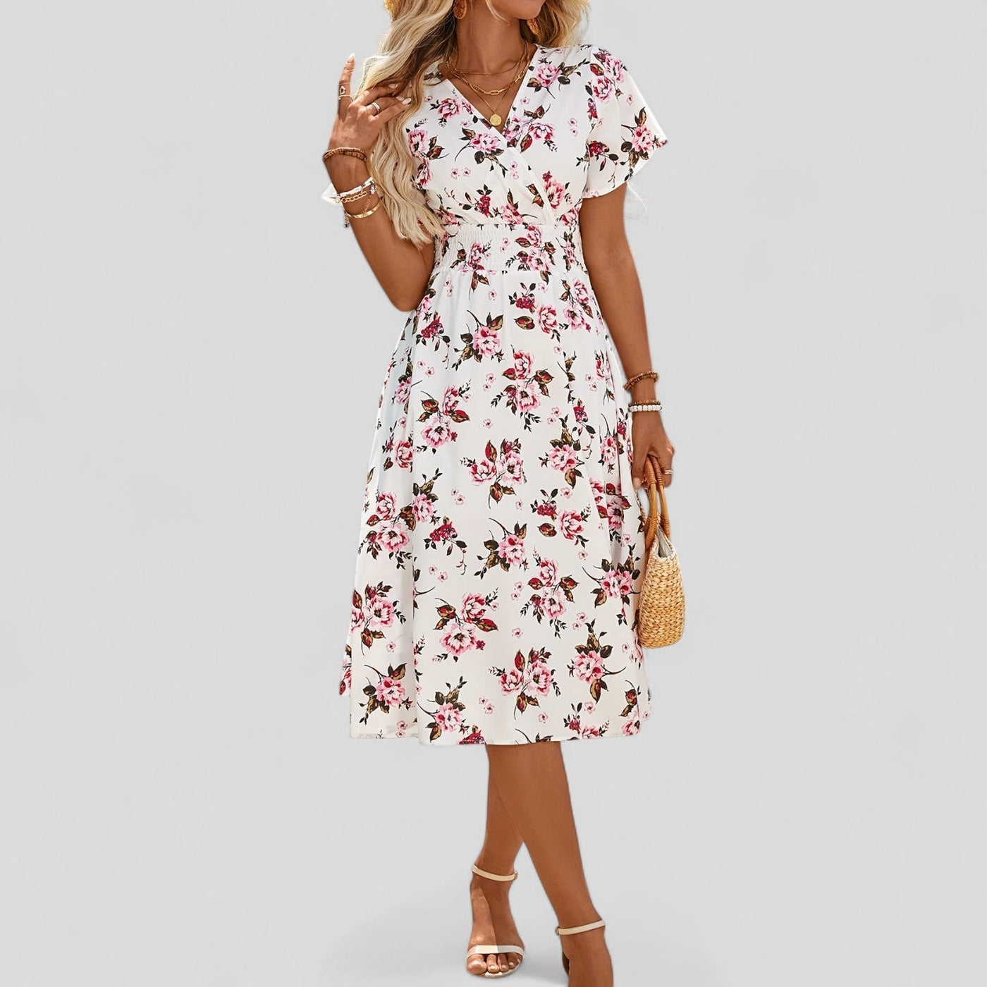 Gretalise | Bequemes Sommer-Midi-Kleid