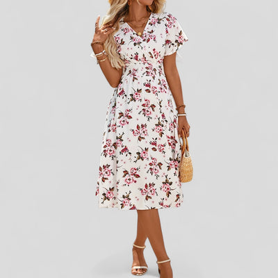 Gretalise | Bequemes Sommer-Midi-Kleid