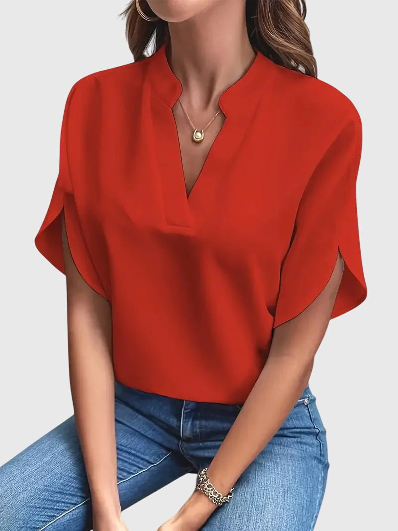 Beatrix™ | Weiches und Elegantes V-Ausschnitt-Shirt