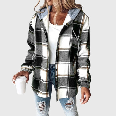 Martina™ | Damen Mesh-Knopfverschluss-Jacke