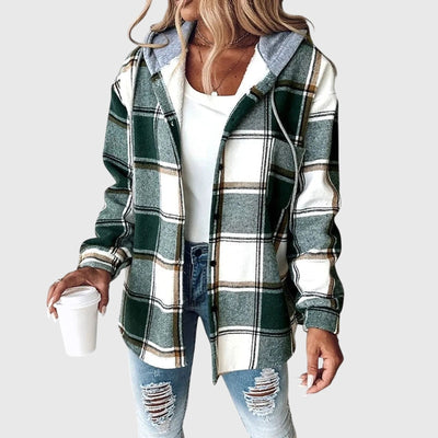 Martina™ | Damen Mesh-Knopfverschluss-Jacke