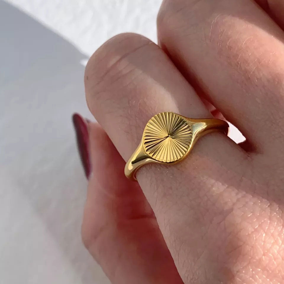 Rizavelle | Sonnenstrahlenring 18K Gold