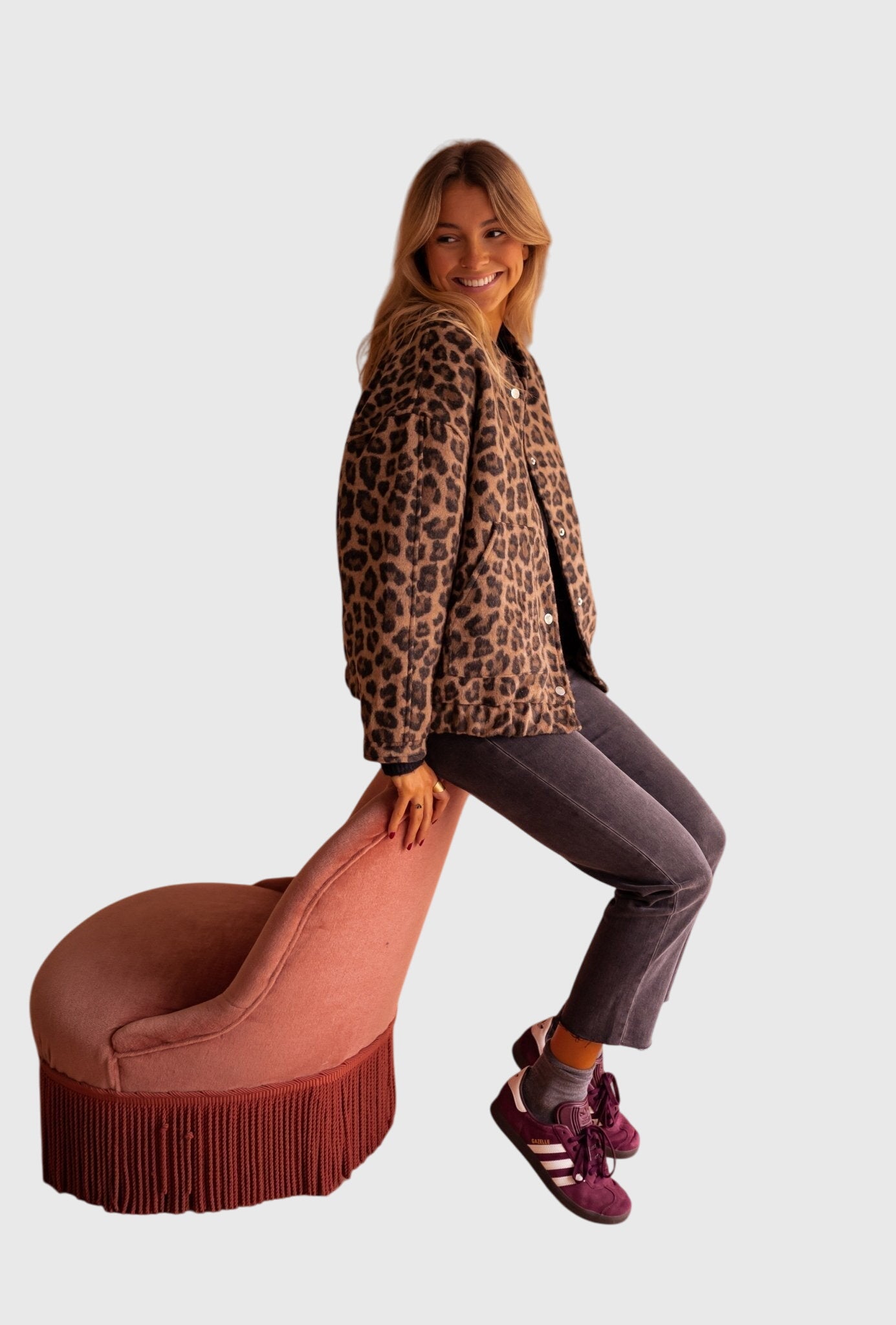 Elodie | Stylische Leopardenmuster-Jacke