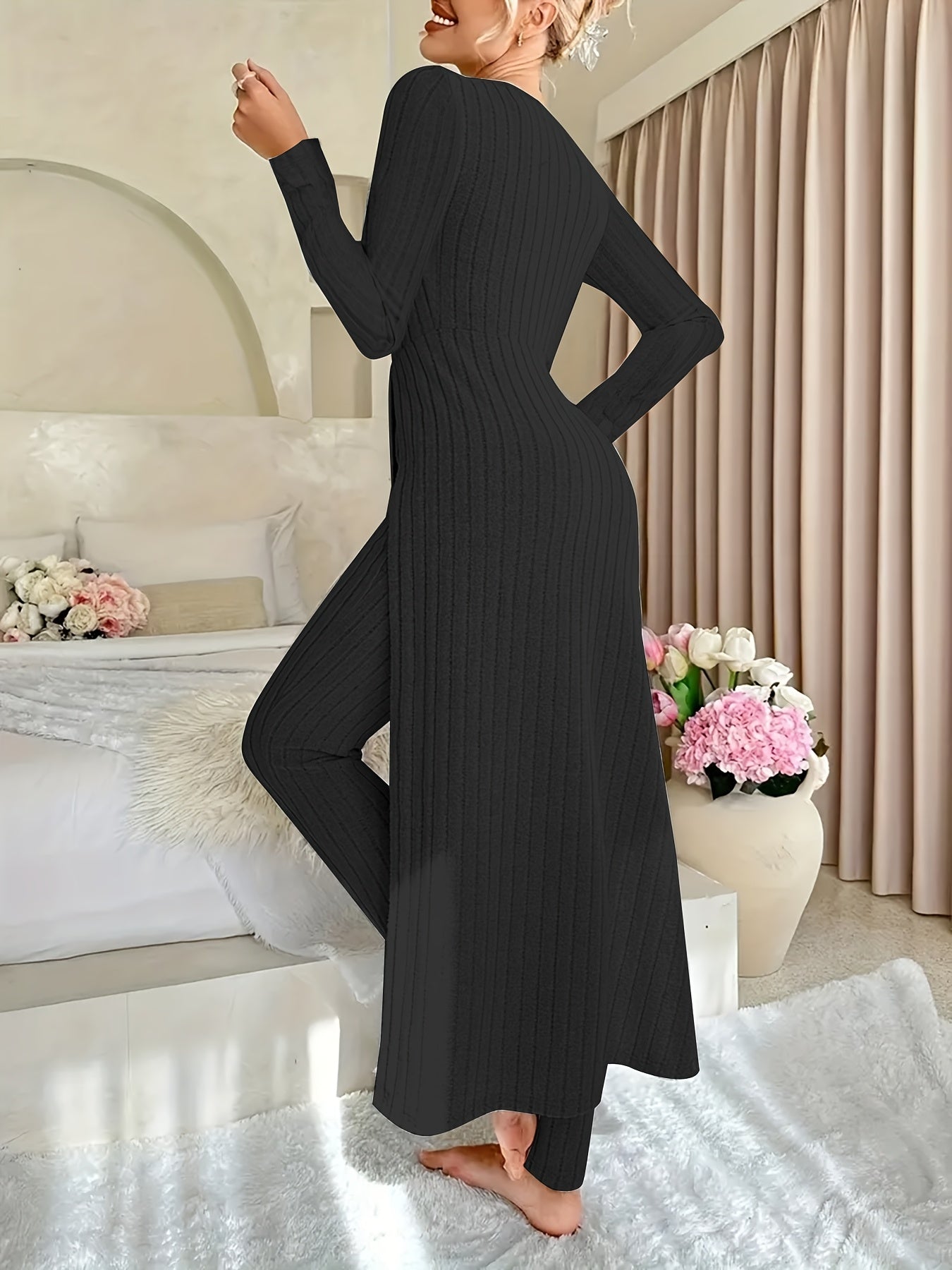 Ella™ - Gemütliches Zwei-Teile Ribbed Lounge Set