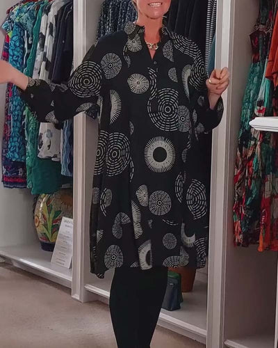 Mackenzie™ - Lässiges Kleid mit geometrischem Druck