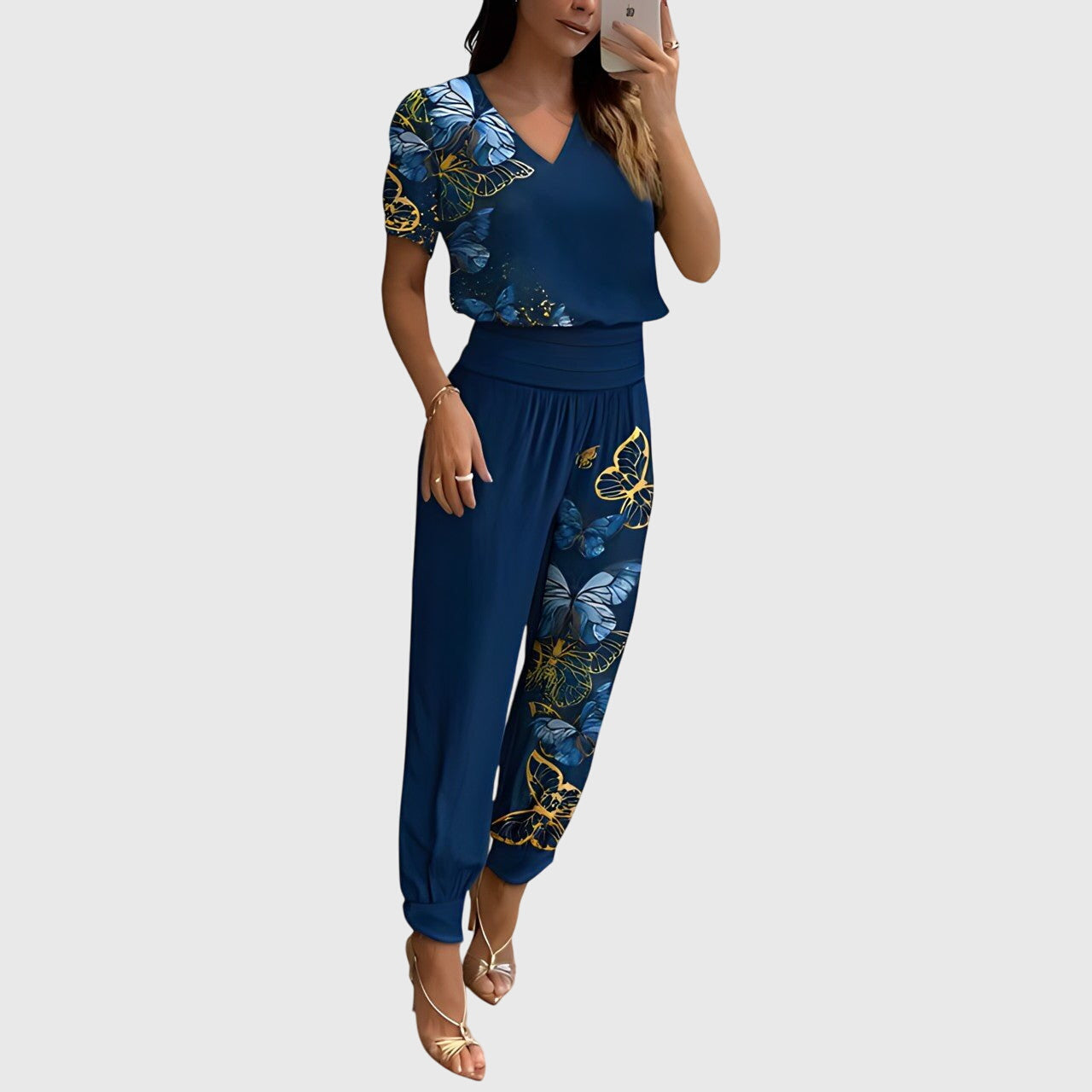 Jennifer™ | Stilvolles Blusen- und Hosen-Set